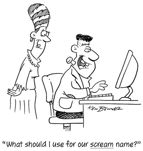 "What should I use for our scream name?"