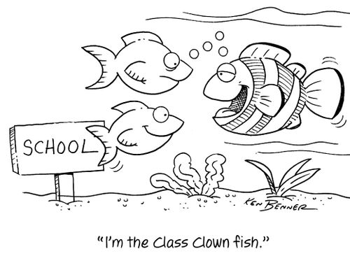 "I'm the Class Clown fish."