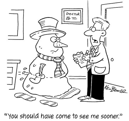"You should have come to see me sooner."