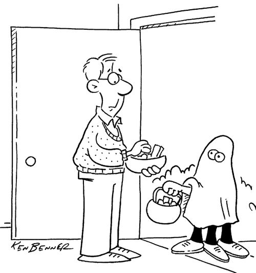 Three Legged Trick or Treater.
