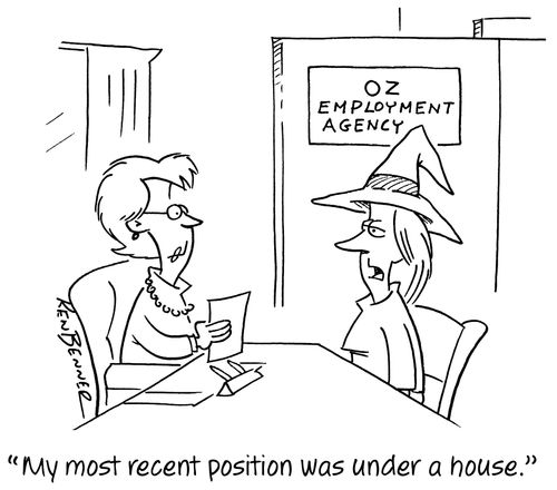 "My most recent position was under a house."