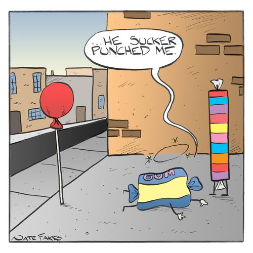 "He sucker punched me."