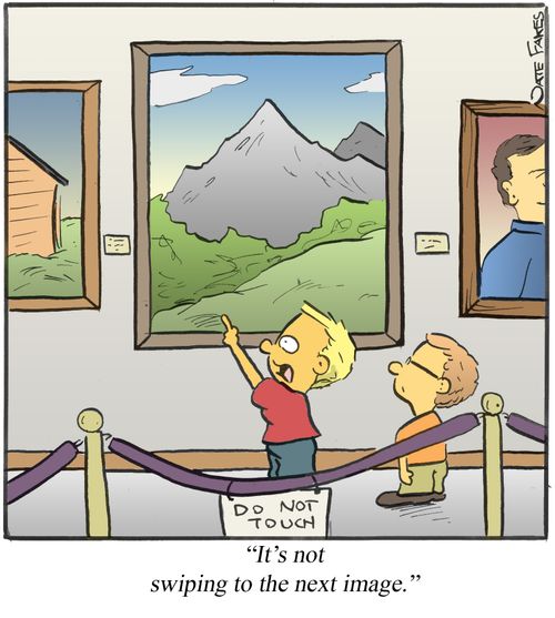 "It's not swiping to the next image."