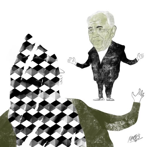 Shimon Peres last embrace...