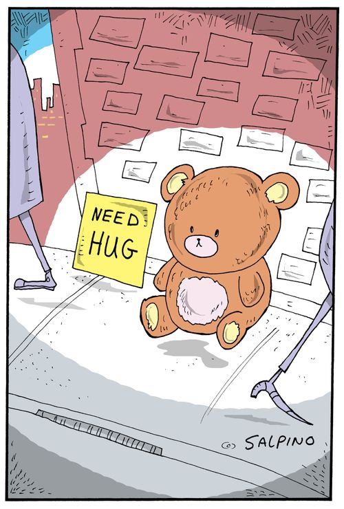 "Need hug."