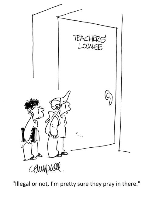 "Illegal or not, I'm pretty sure they pray in there."