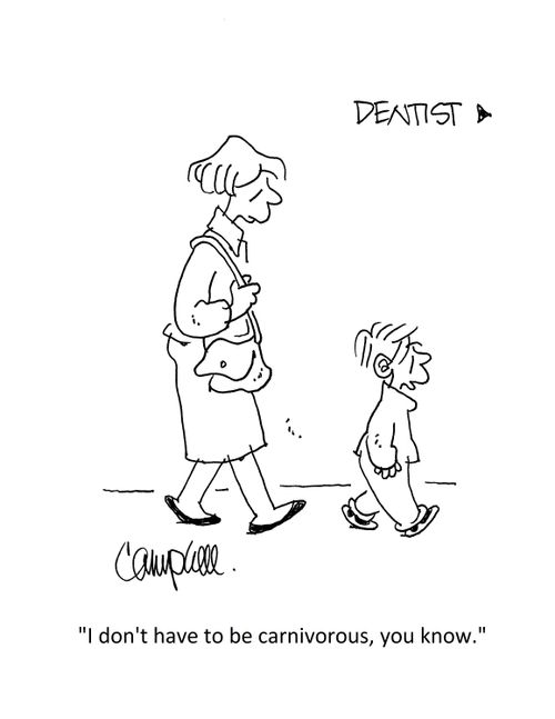 "I don't have to be carnivorous, you know."