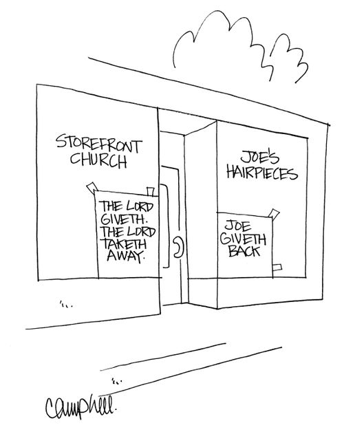 The Lord giveth. The Lord taketh away. Joe giveth back.
