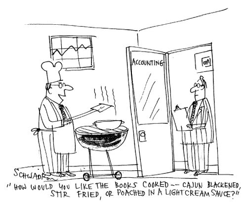 'How would you like the books cooked --- cajun blackened,stir fried, or poached in a light cream sauce?'