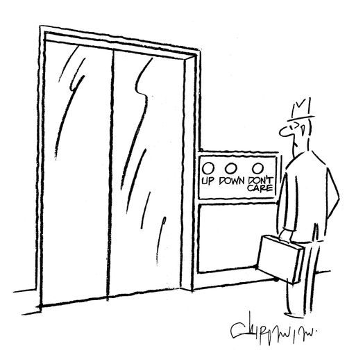 Elevator buttons: Up/Down/Don't Care.
