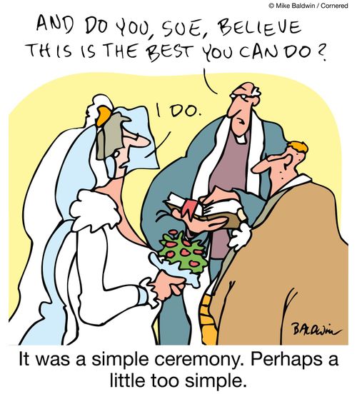 And do you, Sue, believe this is the best you can do? / It was a simple ceremony. Perhaps a little too simple.