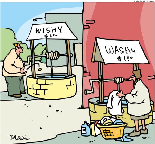 Wishing well, Washing well.