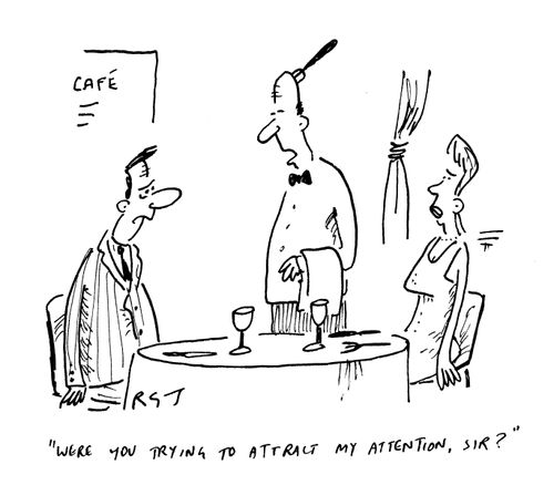 'Were you trying to attract my attention, Sir?'