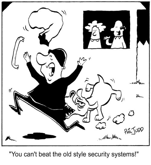 'You can't beat the old style security systems!'