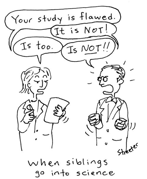 When siblings go into science.