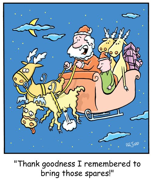 'Thank goodness I remembered to bring those spares!'