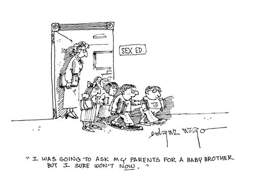 'I was going to ask my parents for a baby brother but I sure won't now.'