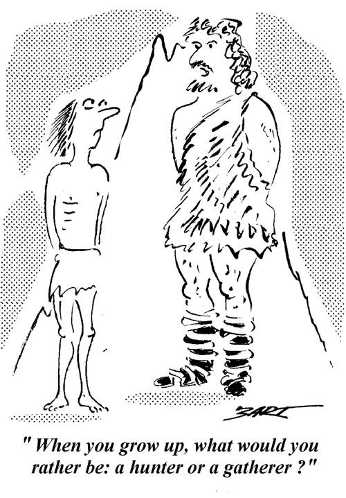 "When you grow up would you rather be a Hunter or Gatherer?"