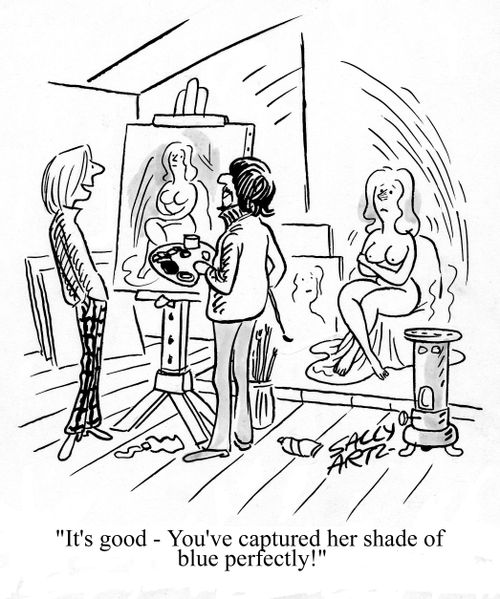 'It's good - You've captured her shade of blue perfectly!'