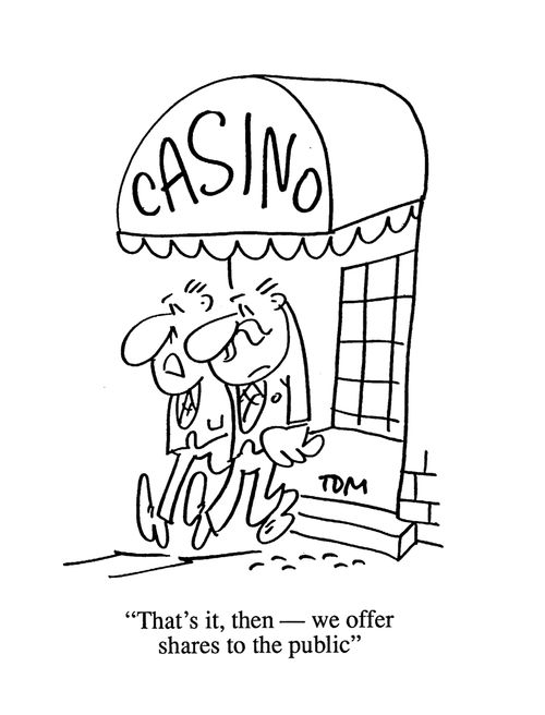 'That's it then, we offer shares to the public.'