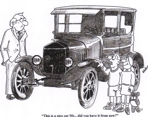 'This is a nice car Mr...did you have it from new?'