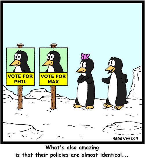 'What's also amazing is that their policies are almost identical...'