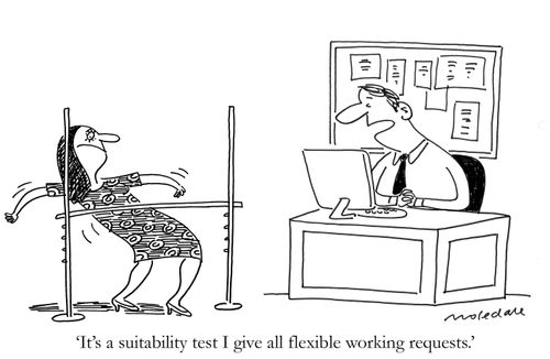 'It's a suitability test I give all flexible working requests.'