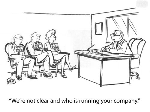 'We're not clear who is running your company.'