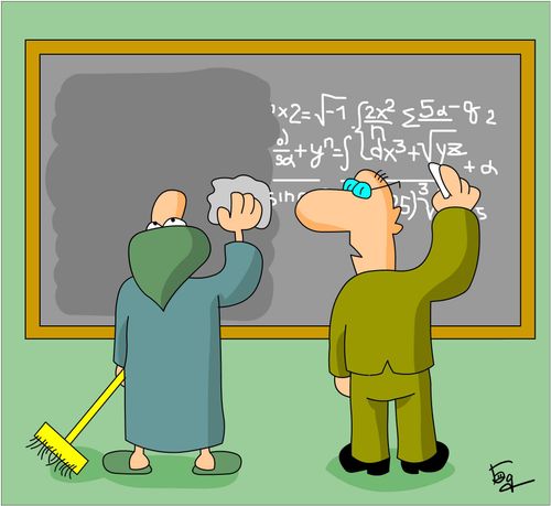 Formula being erased by cleaner.