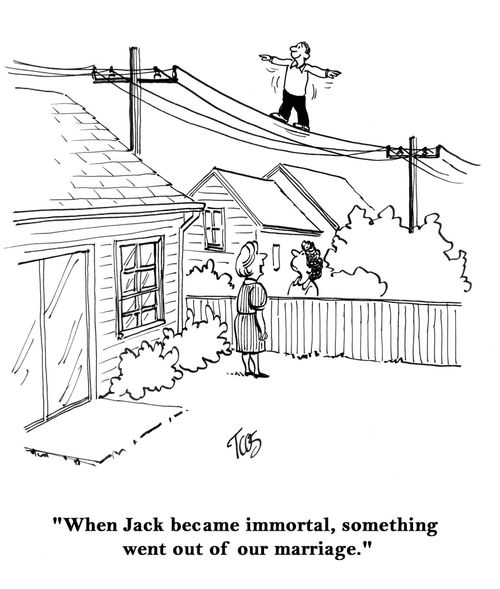 'When Jack became immortal, something went out of our marriage.'