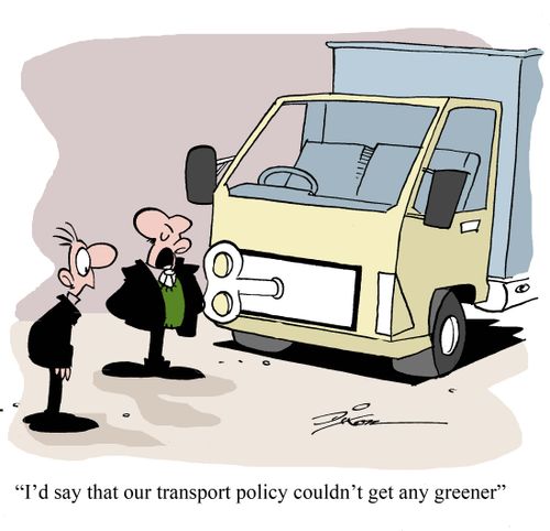 'I'd say that our transport policy couldn't get any greener'