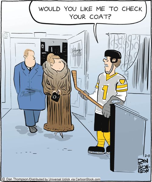 'Would you like me to check your coat?'