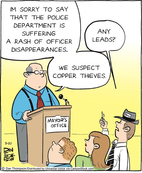 'We suspect copper thieves.'