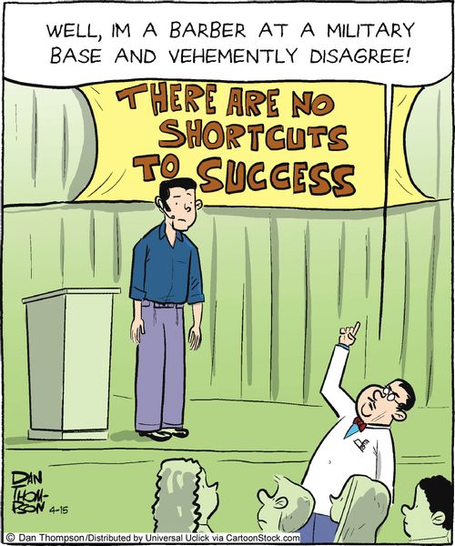 'Well, I'm a barber at a military base and vehemently disagree!'