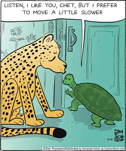 'Listen, I like you, Chet, but I prefer to move a little slower.'