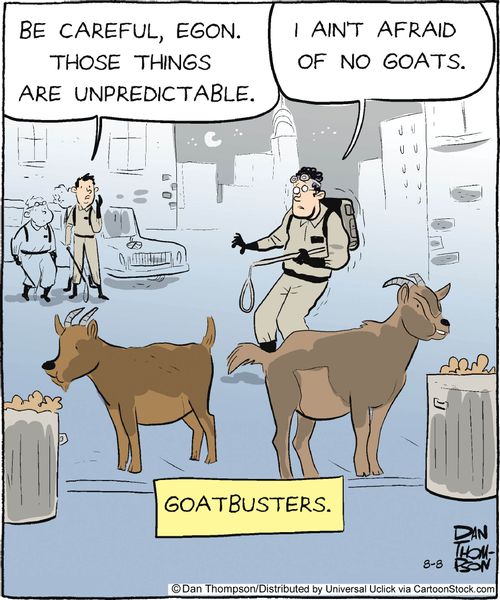'I ain't afraid of no goats.'