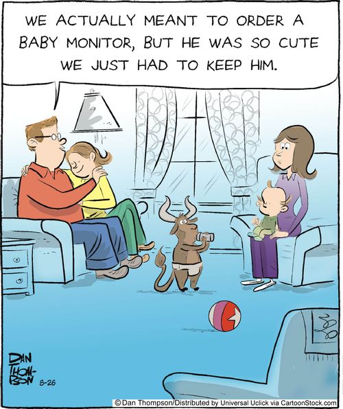 'We actually meant to order a baby monitor, but he was so cute we just had to keep him.'