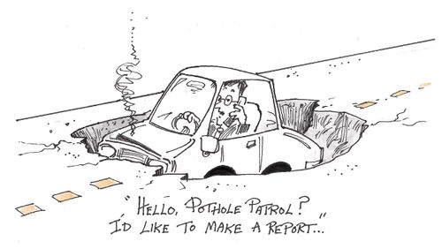 'Hello, Pothole Patrol? I'd like to make a report...'