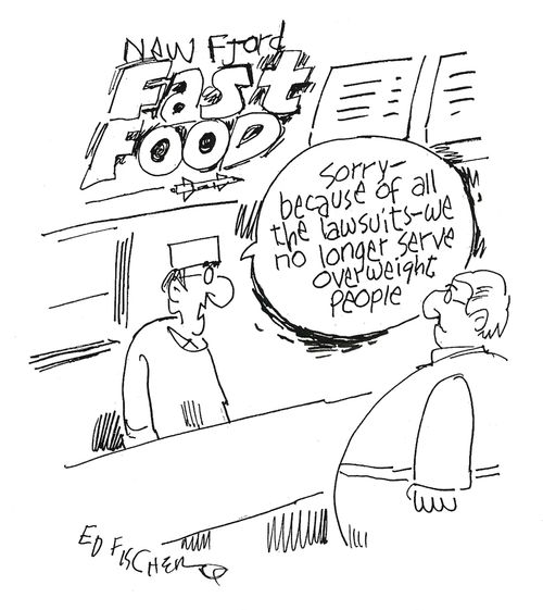 Sorry, because of all the lawsuits we no longer serve overweight people.
