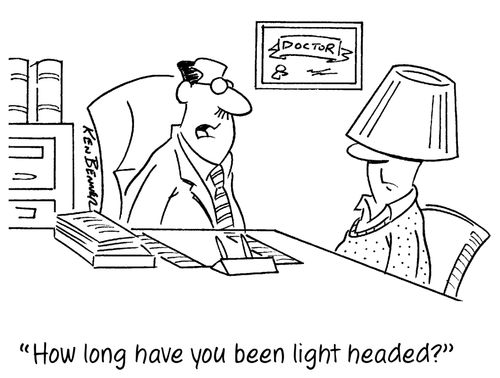 "How long have you been light headed?"