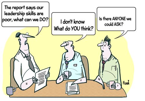 "The report says our leadership skills are poor, what can we do?"