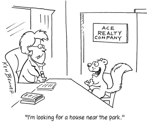 "I'm looking for a house near the park."