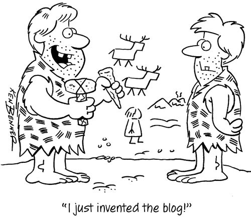 "I just invented the blog!"