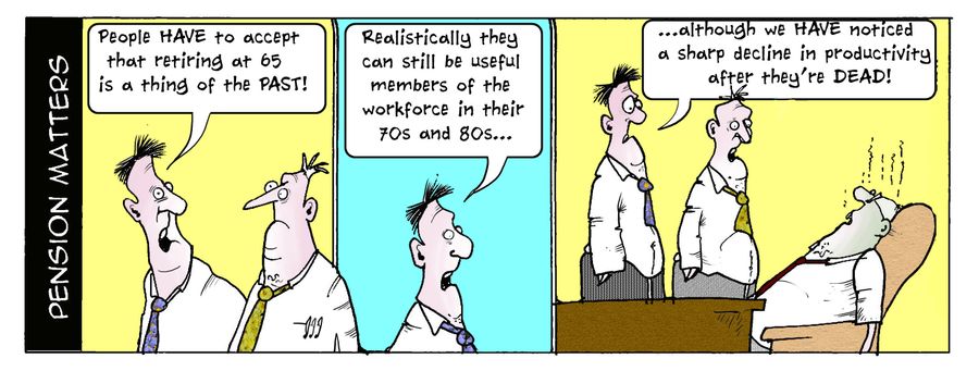 ". . . we have noticed a sharp decline in productivity after they're dead!"