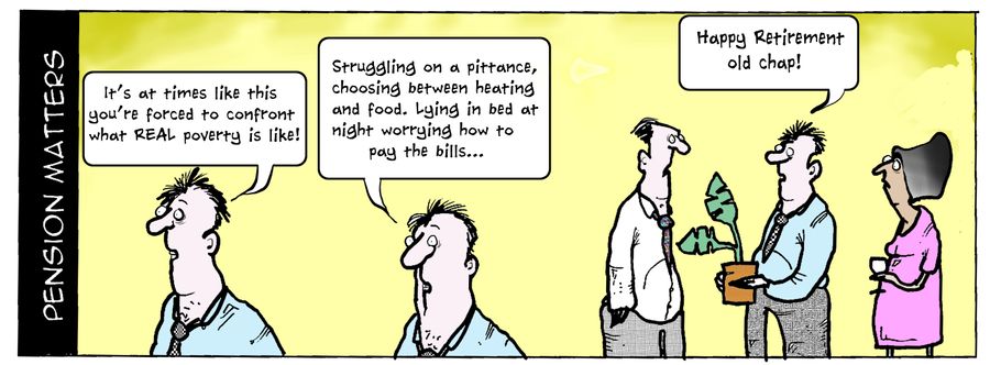 "It's at times like this you're forced to confront what real poverty is like!"