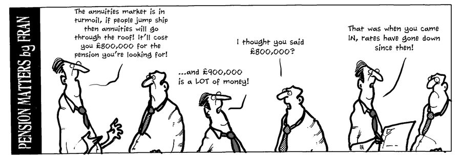 "The annuities market is in turmoil..."