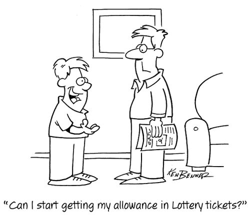 "Can I start getting my allowance in Lottery tickets?"
