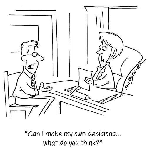 "Can I make my own decisions...what do you think?"