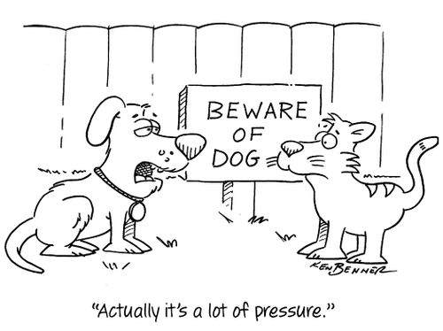 "Actually it's a lot of pressure."