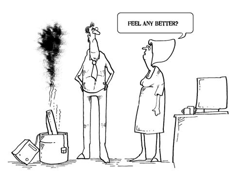 "Feel any better?"